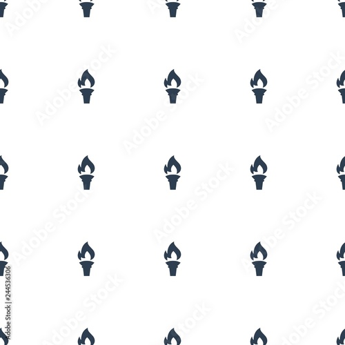 torch icon pattern seamless white background