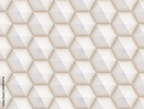 3D pattern made of white and beige geometric shapes  creative background or wallpaper surface made of light and shadow. Futuristic seamless decorative abstract texture design  simple graphic elements