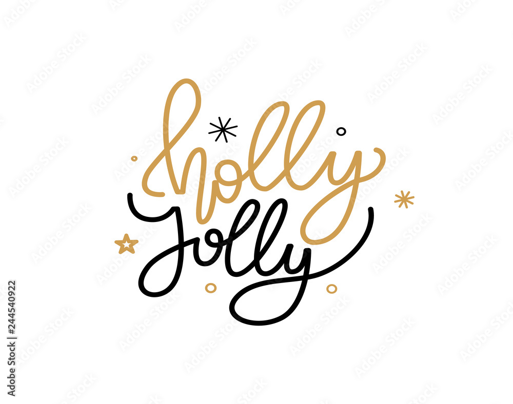 Holly Jolly Quote, Merry Christmas Greetings Text