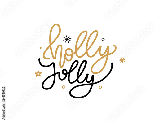 Holly Jolly Quote, Merry Christmas Greetings Text