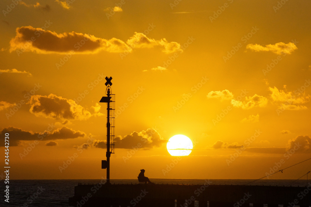 small man in the sunset small man in the sunset