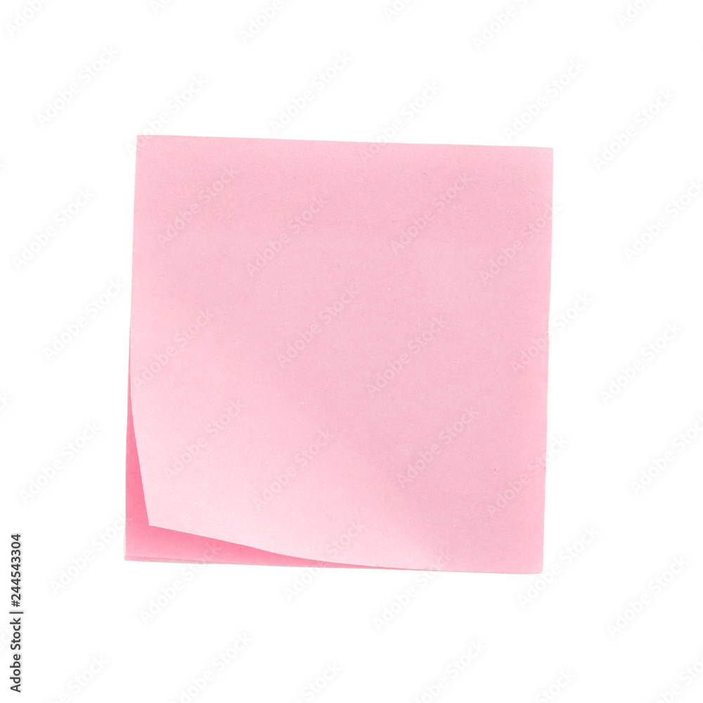 sticky notes On a white background sticky notes On a white background