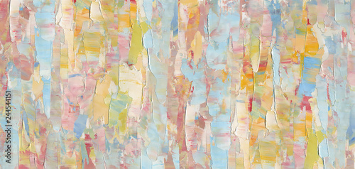 Fototapeta Naklejka Na Ścianę i Meble -  Colorful abstract painting background. Texture oil paint, palette knife & blur. High detail. Can be used for web design, art print, textured fonts, figures, shapes, etc.