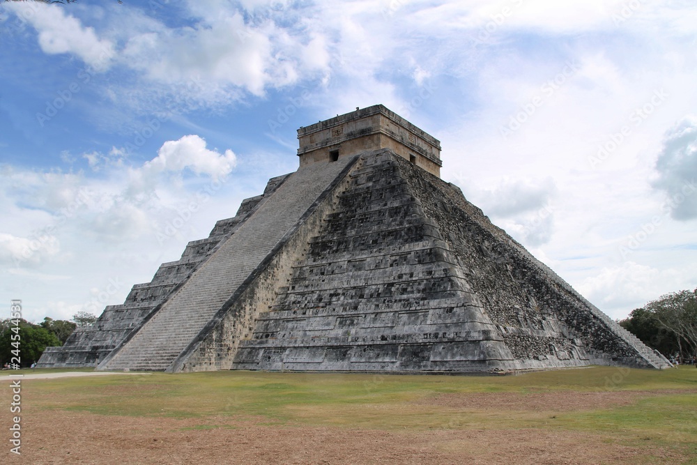 Chichen Itza,  Mexico, pyramid, mexico, ancient, architecture, stone, old, mayan, maya, temple, ruins, building, castle, yucatan,