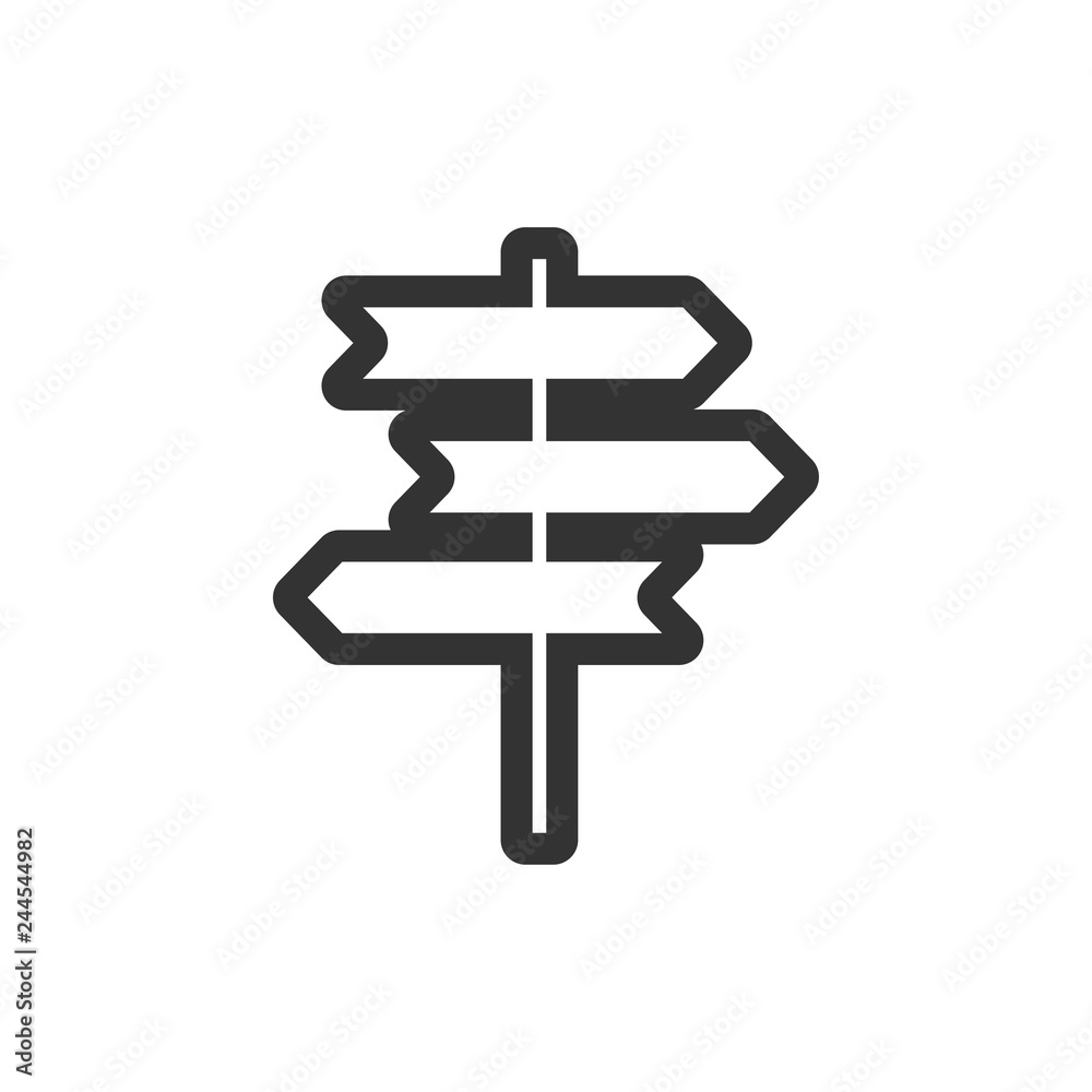 Signpost icon graphic design template vector Signpost icon graphic design template vector