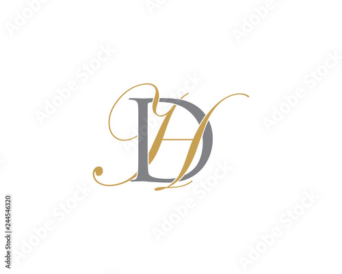 DH HD Letter Logo Icon 002