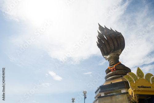 Naga statue in the temple