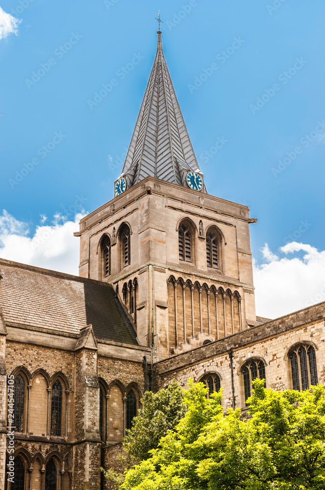 Obraz premium The Cathedral in the City of Rochester in Kent, England