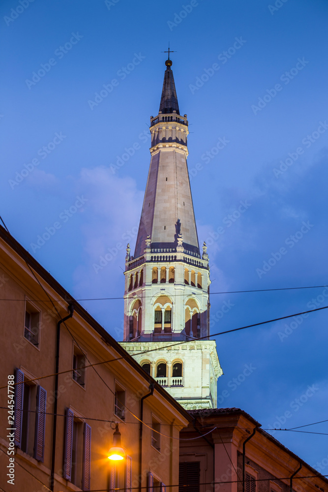 Fototapeta premium The tower of Modena, Emilia Romagna, Italy