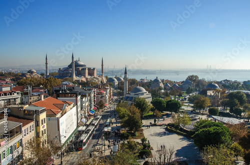 Hagia Sophia mosque in sultanahmet, Istanbul, Turkey.