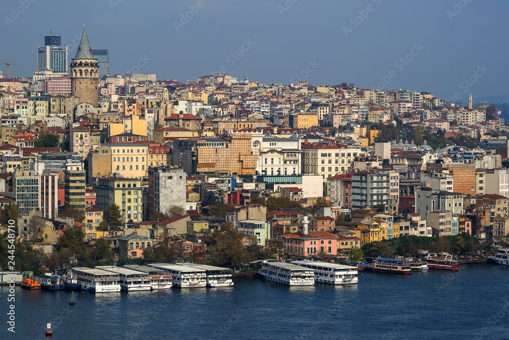 Beautiful view of Istanbul City, Turkey