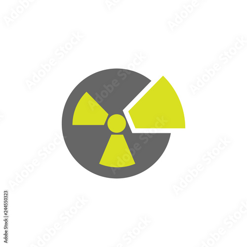 Danger, nuclear icon. Element of Science experiment icon for mobile concept and web apps. Detailed Danger, nuclear can be used for web and mobile