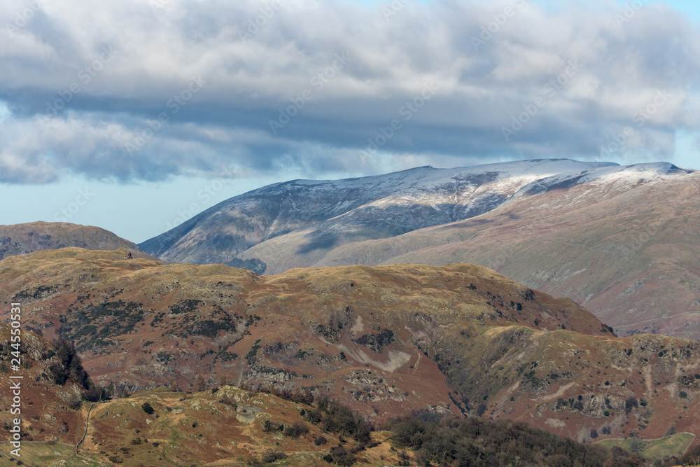 snowy helvellyn vista