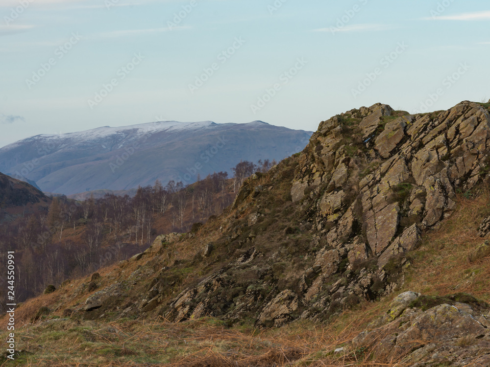 rocky lines to helvellyn