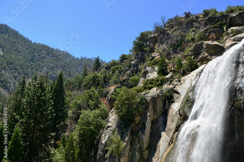 Grizzly waterfall in Sequoia and Kings Canyon National Park, California, USA