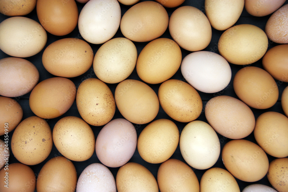 Fresh chicken eggs background Fresh chicken eggs background