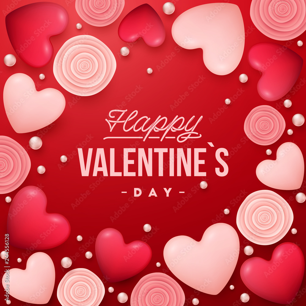 Valentines Day background . Holiday vector illustration Valentines Day background . Holiday vector illustration