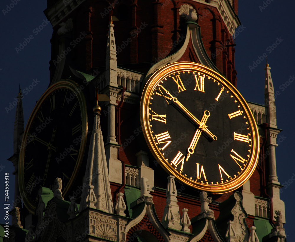 Fototapeta premium Kremlin clock 