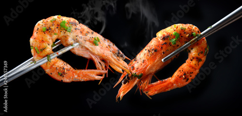 Grill Shrimp BBQ style