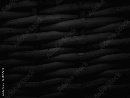 Dark black Abstract woven m...