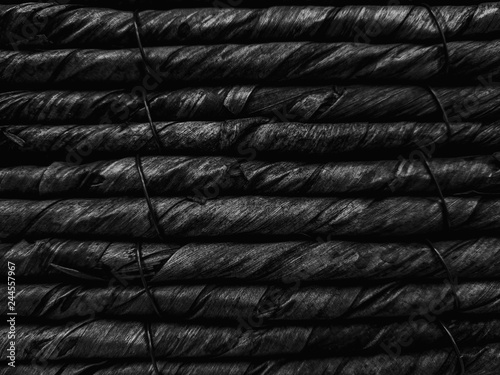 Dark black Abstract woven m...