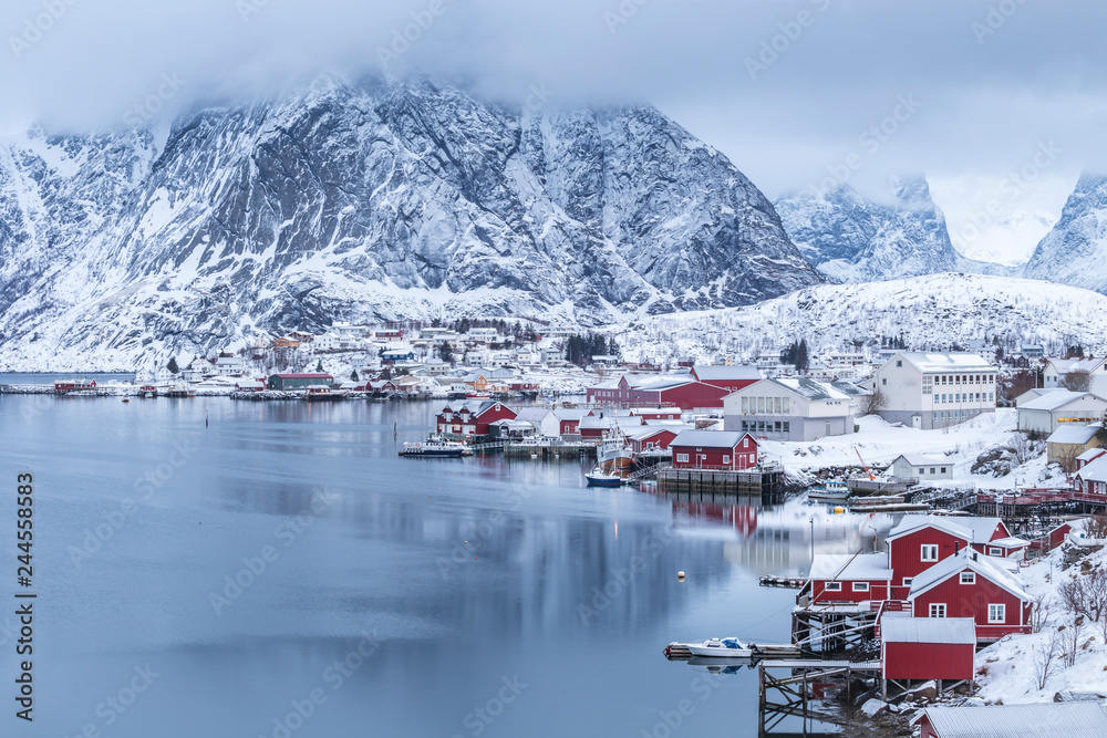 Reine during winter, Lofoten Islands, Norway
