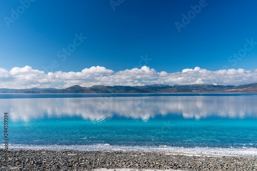 Lake Salda is in the southern province of Burdur’s Yeşilova district has been reputed as “Turkey’s Maldives” in recent years for its white beach and clear water. photo