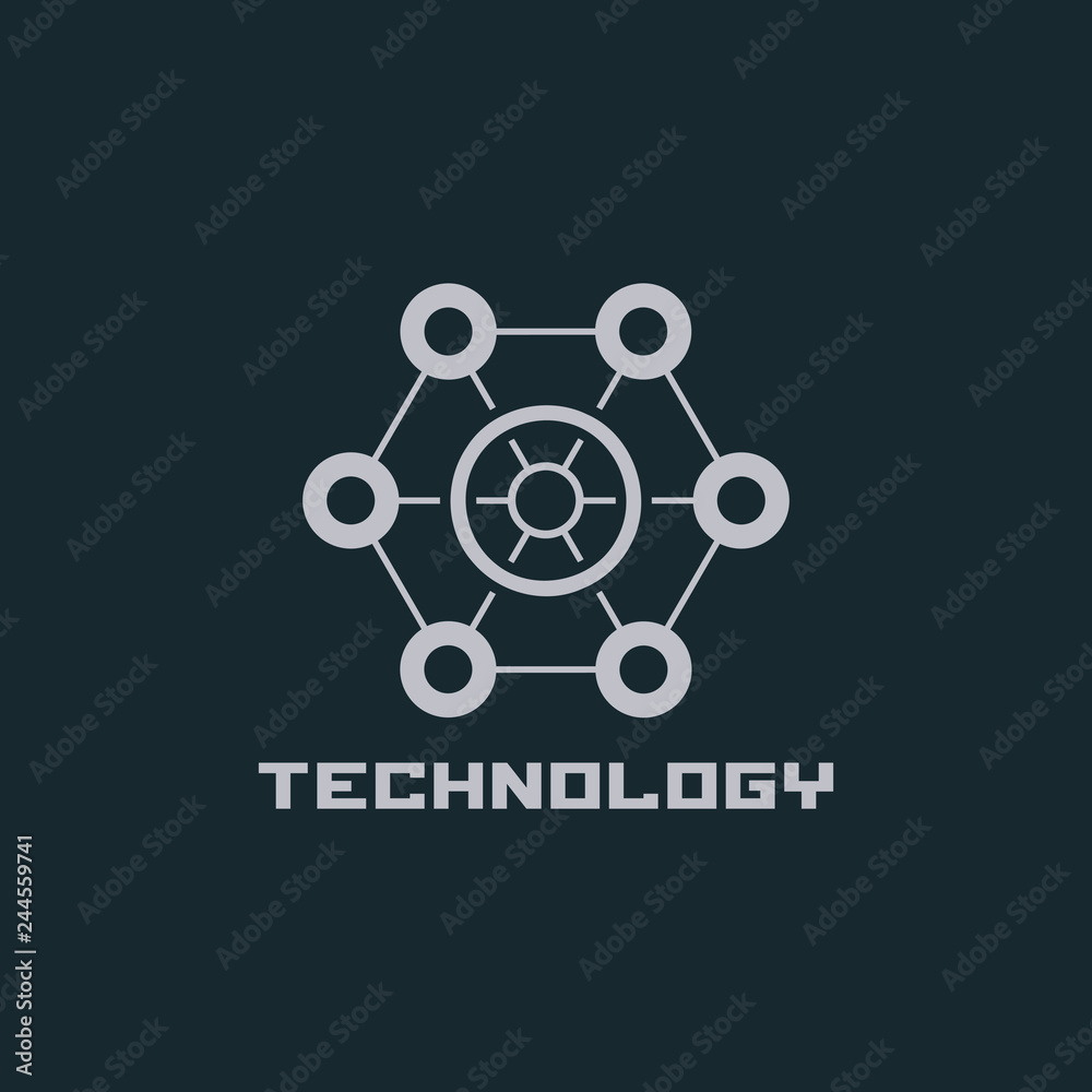 Technology logo design concept. Technology logo design concept.