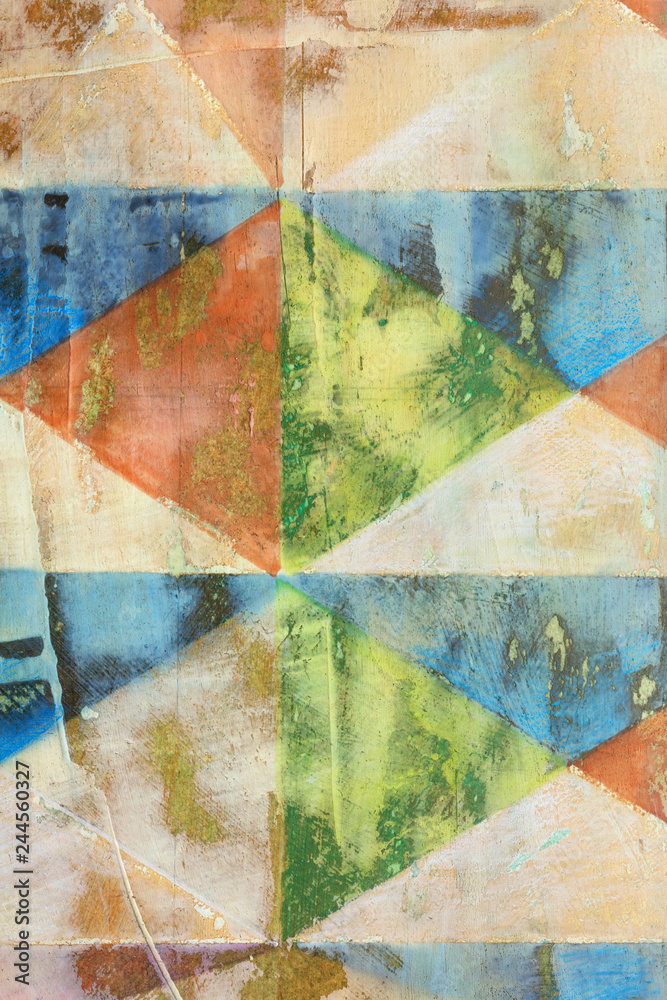 Abstract background with colorful rhombuses Abstract background with colorful rhombuses