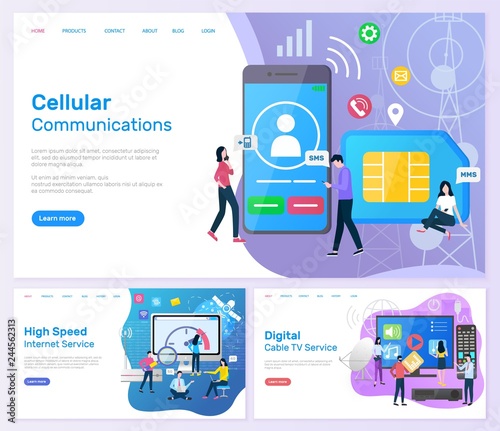 Cellular Communication High Speed Internet Service