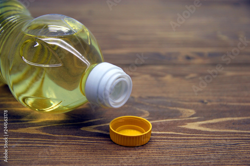 Bottled sunflower oil