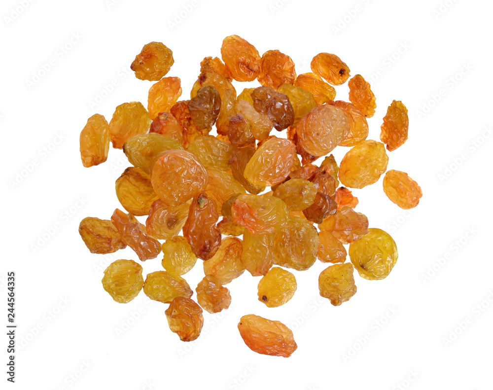 A raisin is a dried grape isolated on white background A raisin is a dried grape isolated on white background