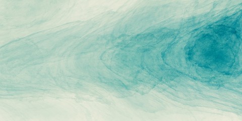 Abstract watercolor paint background by teal color blue and green with liquid fluid texture for background, banner