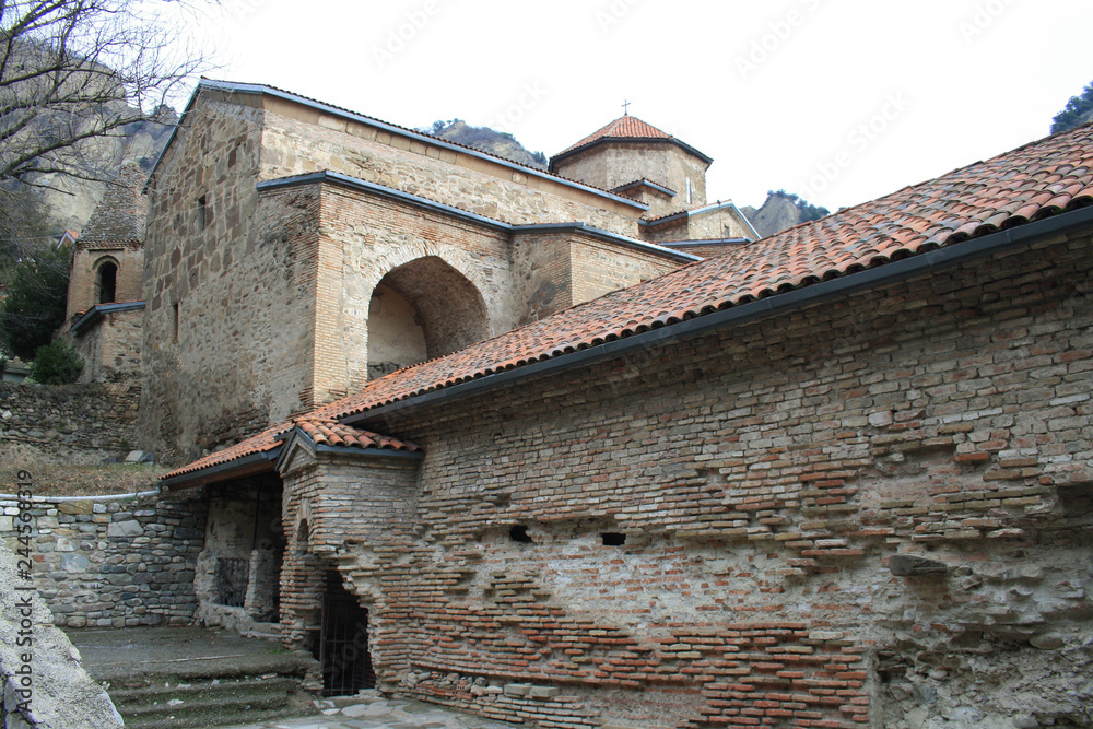 Mtskheta, Georgia. The Picturesque View Of Shiomgvime Or Shio-Mgvime Monastery, Medieval Monastic Complex.