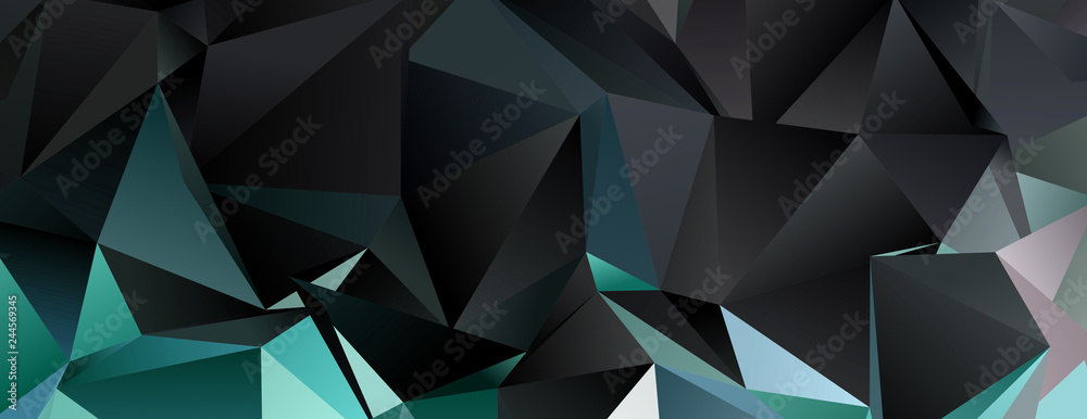 Fototapeta premium Abstract Low-Poly triangular modern background