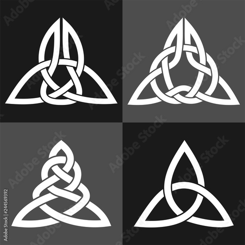 Elements of Celtic ornament. Vector is separate