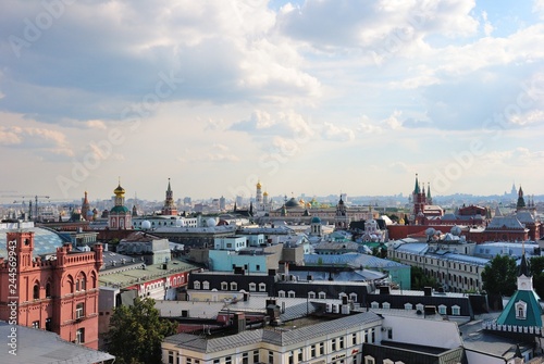 View over central Moscow from the rooftop of the Central Children's Store on Lubyanka in Moscow, Russia © Nigar