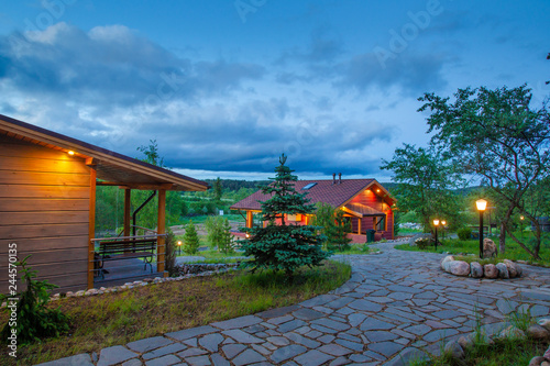 Two houses. Cottage surroun...