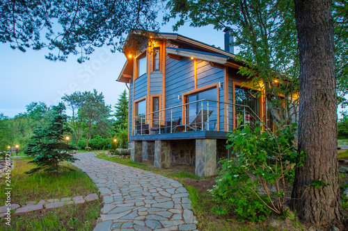 Two houses. Cottage surroun...