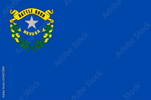 Nevada State Flag Vector photo