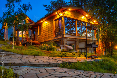 Two houses. Cottage surroun...