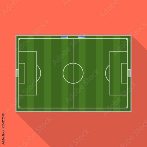 Vector design of soccer and gear sign. Collection of soccer and tournament vector icon for stock.