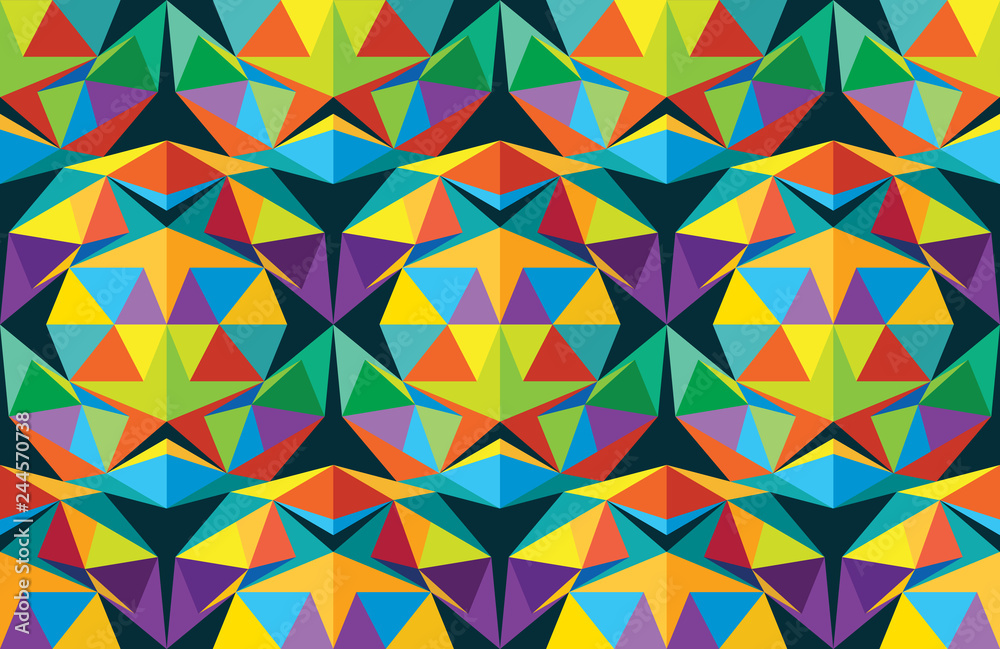 Abstract seamless pattern of triangles. Texture of geometric shapes. Abstract seamless pattern of triangles. Texture of geometric shapes.