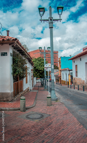 Bogota, Colombia - 20 of January 2019 Beautiful streets of Bogota colombia 