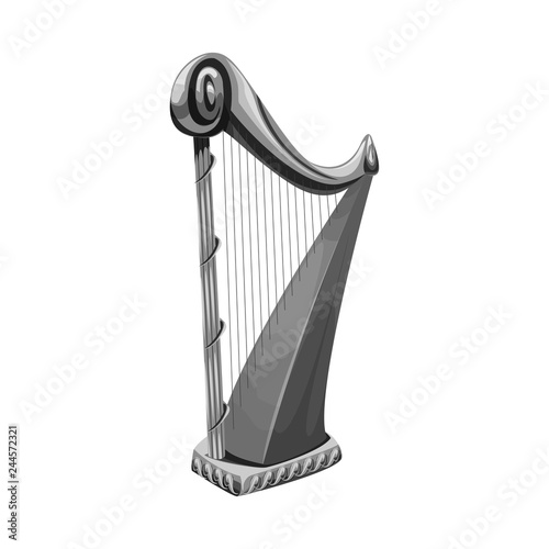 Vector illustration of music and tune logo. Set of music and tool stock symbol for web.
