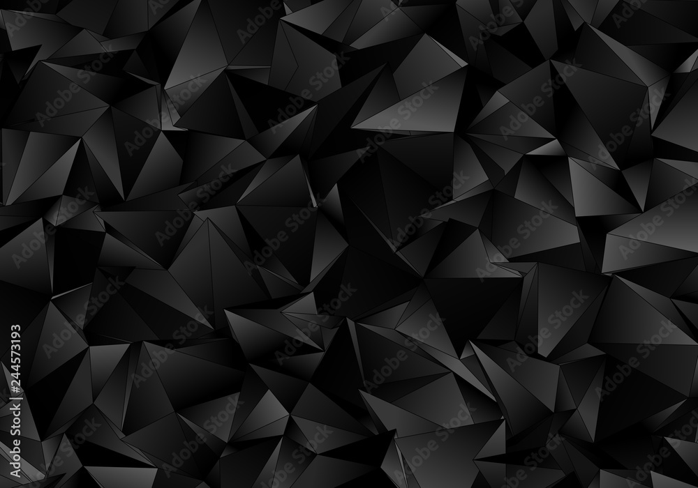 Plakat Triangular 3d, modern background