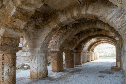 Ancient Tripolis Site in the Yenicekent prefecture of Buldan District of Denizli province of Turkey.