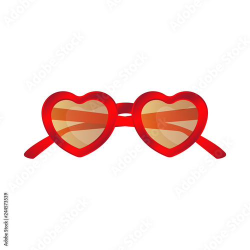 Isolated object of glasses and sunglasses logo. Collection of glasses and accessory stock vector illustration.