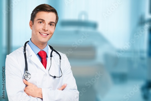 Handsome smile doctor portrait