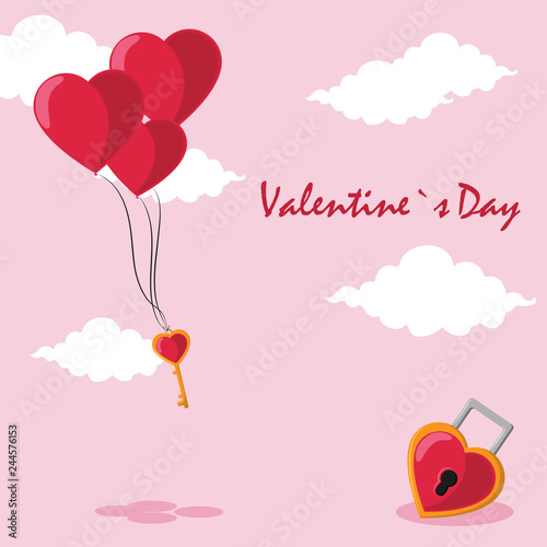 Happy valentines day card